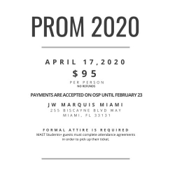 Prom Tickets are on sale! 